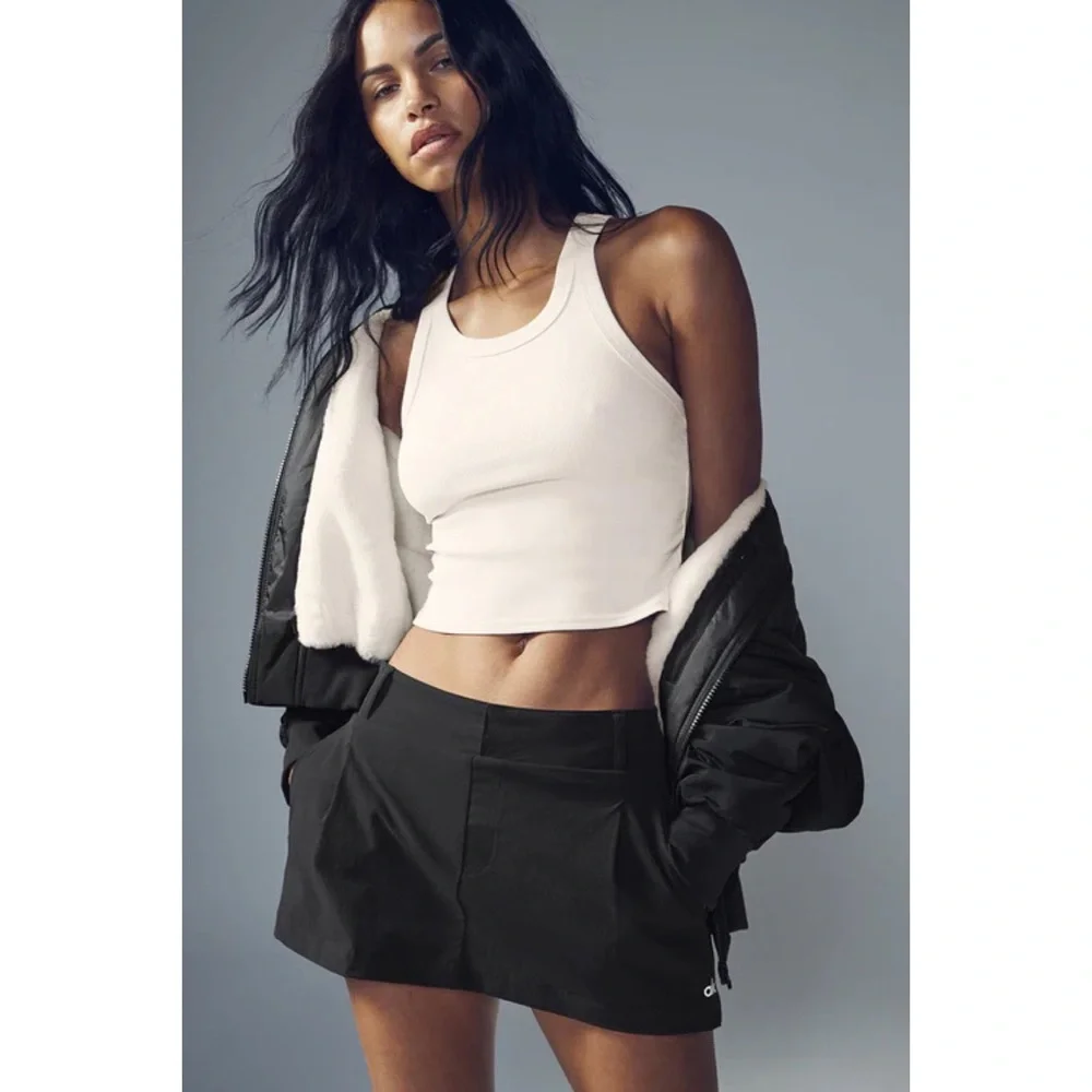 Alo Yoga Fan Club Mini Skirt Black XS